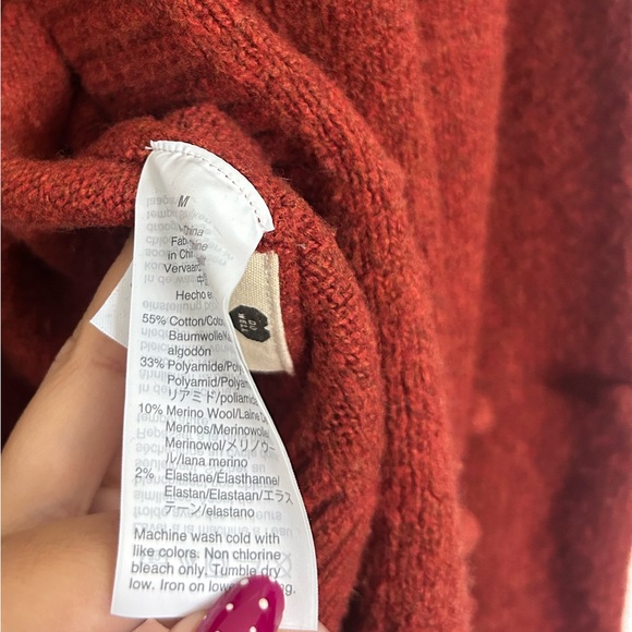 Madewell Bobble Colburne Cardigan Coziest Yarn size M chic 90s cottagecore boho - Picture 10 of 12